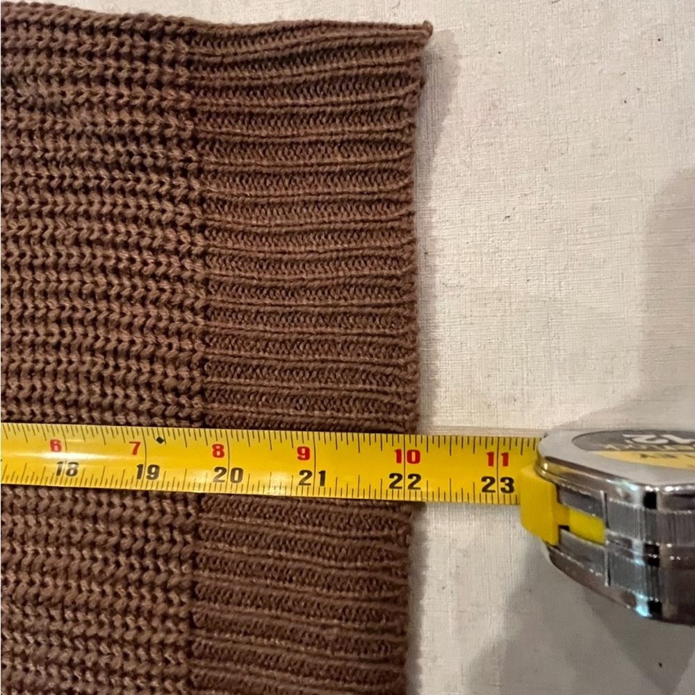 Say What? Brown V-Neck Sweater with Back Ring Detail. GUC! So cozy! - Picture 8 of 9